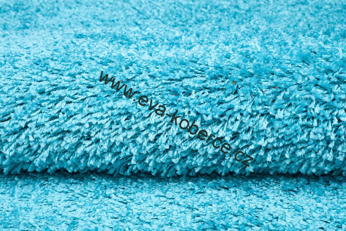 Kusový koberec Shaggy Parisian modrý 140 x 200cm